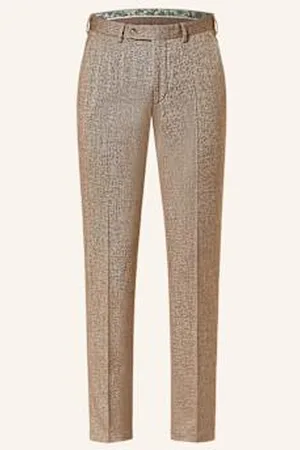 Digel Spodnie Garniturowe Sergio Modern Fit braun