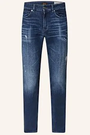 HUGO BOSS Jeansy Delaware Extra Slim Fit blau