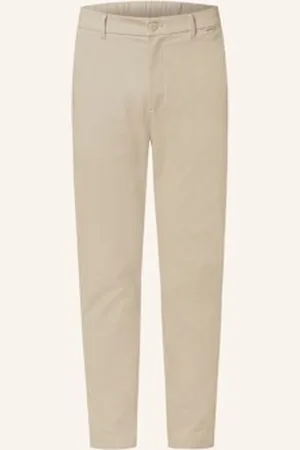 Calvin Klein Chinosy Tapered Fit grau
