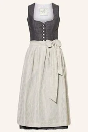 Heimatglück Tracht Sukienka Bawarska Gerda grau