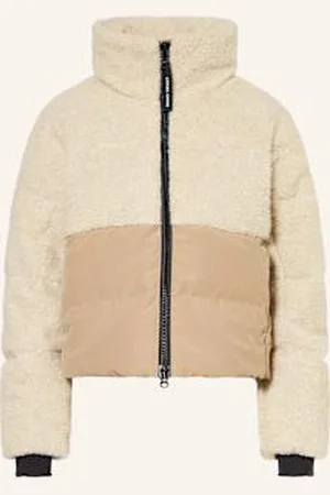 Canada Goose Kurtka Puchowa Elora Z Mieszanki Materiałów beige
