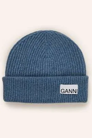 Ganni Czapka blau