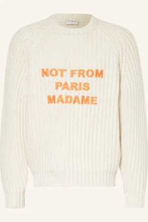 Drôle de Monsieur Drôle De Monsieur Sweter Z Wełny Merino weiss