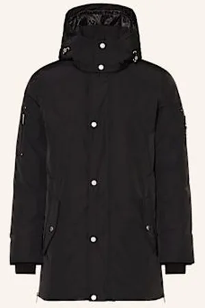 Moose Knuckles Parka Puchowa Granite Z Odpinanym Kapturem schwarz