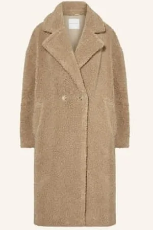 Rino & Pelle Płaszcz Z Pluszowego Materiału beige