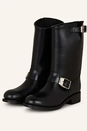 VERSACE Botki Motocyklowe schwarz
