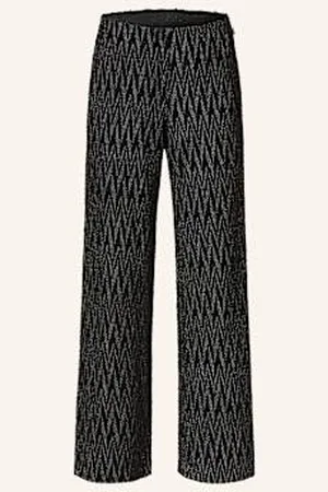 Marc Cain Spodnie Marlena Washington Z Bouclé schwarz