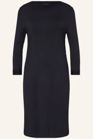 Comma, Sukienka Z Dzianiny Z Rękawem 3/4 blau