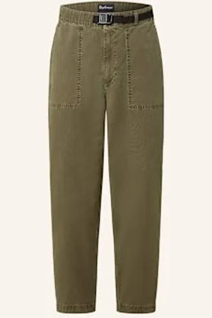 Barbour Spodnie Extra Slim Fit gruen