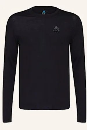 Odlo Koszulka Z Długim Rękawem Merino 160 Z Wełny Merino schwarz