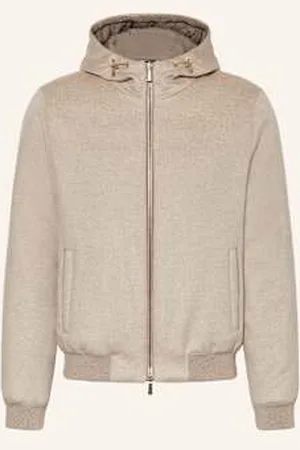 MOORER Kurtka Puchowa Z Kaszmiru beige