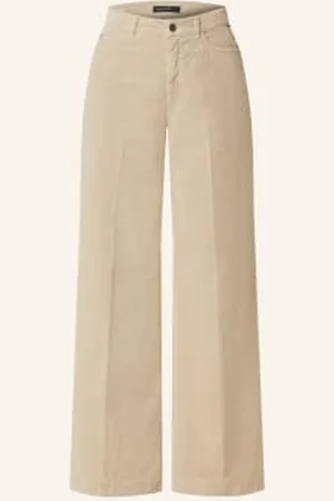 Marc Cain Spodnie Marlena Ze Sztruksu beige