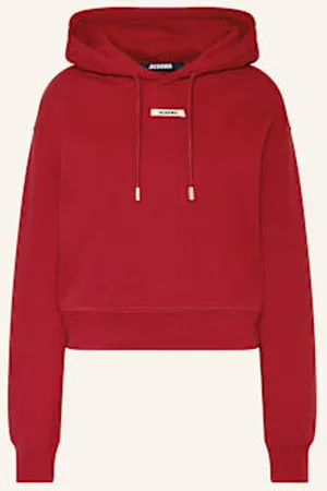 Jacquemus Bluza Z Kapturem Le Hoodie Gros Grain rot
