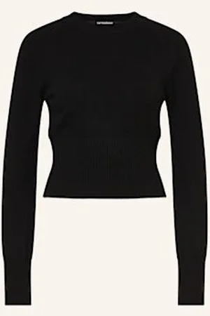 Jacquemus Sweter Z Kaszmiru La Maille Soglia Shirt schwarz