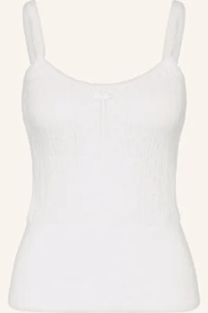 J.W.Anderson Top Z Dzianiny weiss