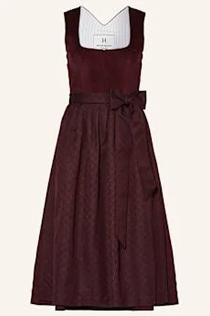 Heimatglück Tracht Sukienka Bawarska Carlotta rot