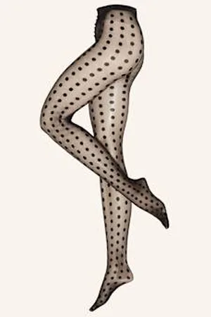 Wolford Rajstopy Bonny Dots schwarz