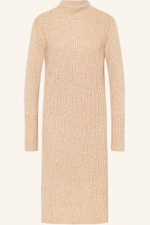 lanius Sukienka Z Dzianiny beige