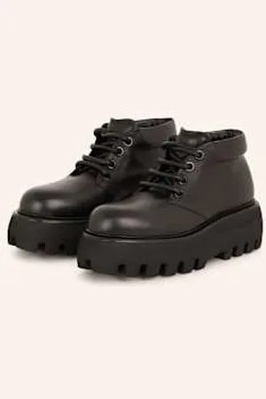 Alexander McQueen Buty Sznurowane schwarz