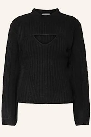 Neo Noir Sweter Z Wycięciem schwarz