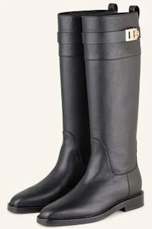 Salvatore Ferragamo Kozaki Mantaylor Roly schwarz