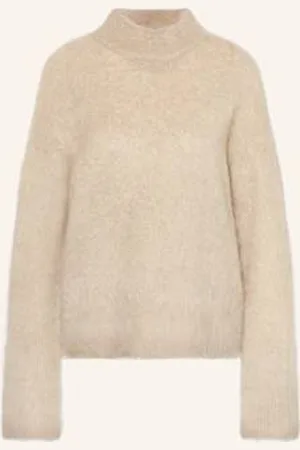 Mrs & HUGS Sweter Z Dodatkiem Moheru beige