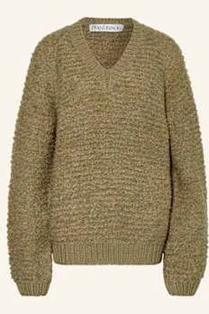J.W.Anderson Sweter Z Bouclé gruen