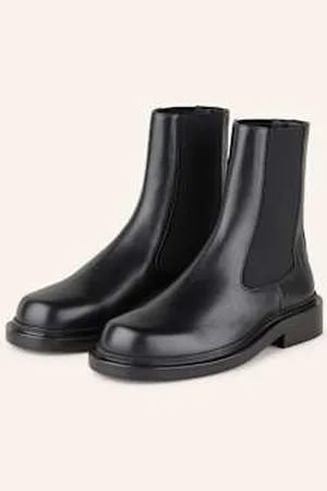Jil Sander Botki Chelsea schwarz