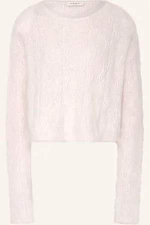 by Aylin Koenig Sweter Z Alpaki Isabelle Z Wycięciem rosa