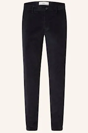 Brax Chinosy Ze Sztruksu Silvio Slim Fit blau