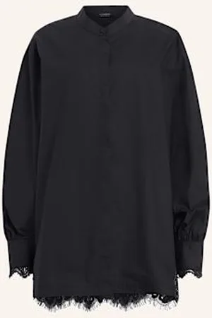 AllSaints Bluzka Ethel Z Koronką schwarz