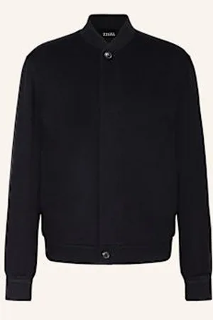 Ermenegildo Zegna Bluzon Z Kaszmiru blau