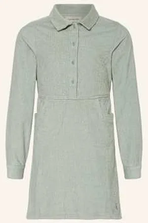 Calvin Klein Sukienka Sztruksowa Corduroy gruen