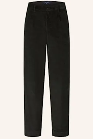 Fred Perry Spodnie Sztruksowe Tapered Fit gruen