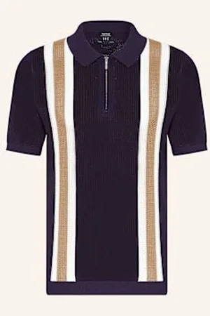 Reiss Koszulka Polo Z Dzianiny blau