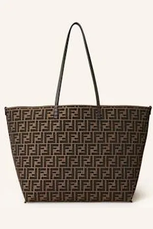 Fendi Torba Shopper Roll Large Z Saszetką braun