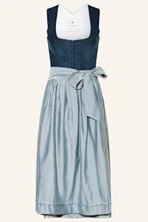 Heimatglück Tracht Sukienka Bawarska Anna blau