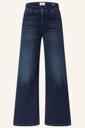 Cambio Jeansy Flare Palazzo blau
