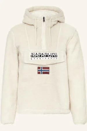 Napapijri Bluza Z Kapturem Z Pluszowego Materiału T-Burgee beige