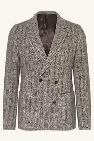 OFFICINE GENERALE Marynarka Kaszmirowa Leon Slim Fit beige