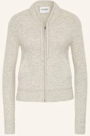 Marant Etoile Kardigan Milly Z Dodatkiem Alpaki beige