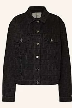 Fendi Kurtka Jeansowa schwarz