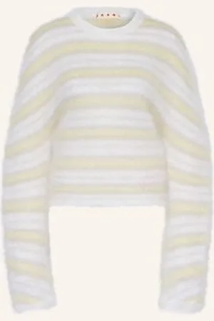 Marni Moherowy Sweter weiss