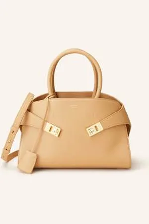 Salvatore Ferragamo Torebka Hug Small beige