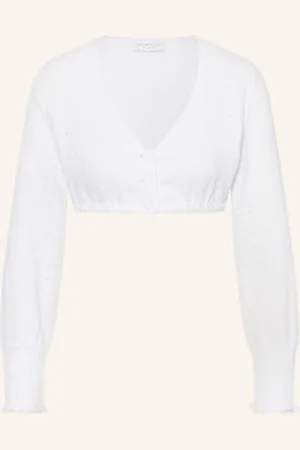 Anno Domini Apparel Bluzka Bawarska Ilse Z Dziurkowanej Koronki weiss