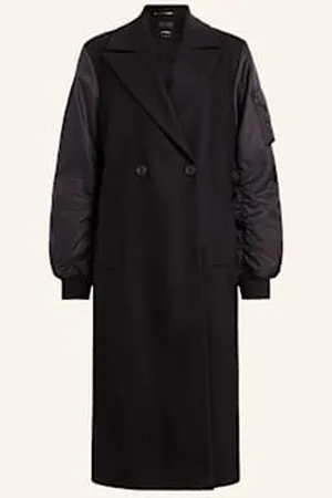 AllSaints Płaszcz Paulah Z Mieszanki Materiałów schwarz