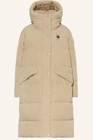Blauer Płaszcz Puchowy Lucy beige