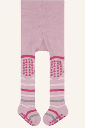 Falke Rajstopy Antypoślizgowe Multi Stripe rosa