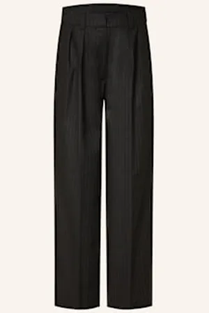 Black Palms Spodnie Marlena Benja Flares schwarz