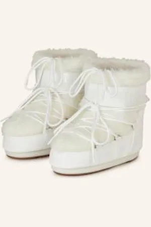 Moon Boot Botki Moon Icon Low Faux Fur weiss
